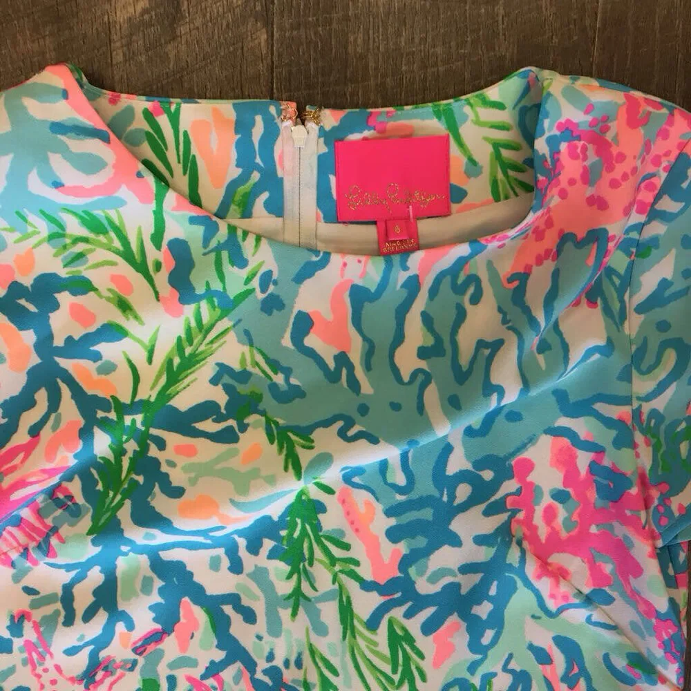 LILLY PULITZER CORAL BAY BIANCA STRETCH ROMPER 6